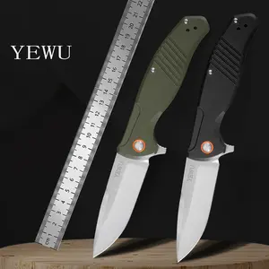 YEWU Folding Knife, Outdoors Pocket knife,G10 Handle , EDC Outdoor Camping Knives,Ideal for Hunting,Hiking,Fishing,Gift for men