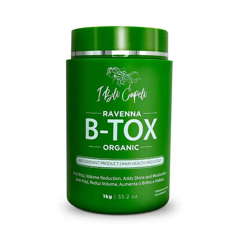 I BELLI CAPELLI Ravenna Organic B-Tox Keratin Blend Hair Mask for Adults, 35.02 oz (1kg) Nourishing Hair Treatment, Deep Repair, Frizz Control, Intense Shine, Hydrate, Deep Hydration, Anti-Oxidants (Leave 30min+)