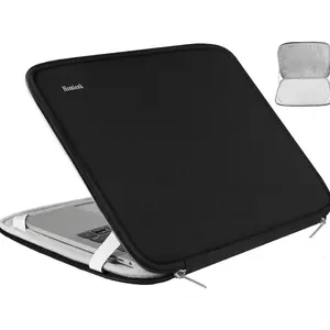 Laptop Sleeve, 15.6 Inch, Durable Shockproof Protective Cover, Compatible with HP, ASUS, Lenovo, Acer, Notebook, Computer, Black