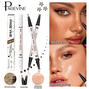 PAGEVINE 2 in 1 Freckle Pen, Double Head Freckle Stamp Pen, Waterproof Long Lasting Realistic Freckle Makeup Pen for Daily Look #FrecklePen #FreckleStamp #NailArtTool #MakeupPen