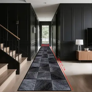 Outdoor Rug Crystal Velvet, Patio Camping Picnic Geometric Home Decor, Washable Area Rug Long Hallway Balcony Kitchen Carpet Gift