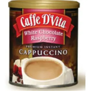 Caffe DVita F-DV-1C-06-RASB-21 Raspberry White Chocolate Cappuccino 6 1lb canisters, Coffee, Beverage