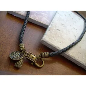 Om Necklace Leather, Mens Om Necklace, Buddha Necklace Leather, Necklace Womens, Buddha Jewelry, Mens, Womens, Om, Ohm, Yoga, Namaste