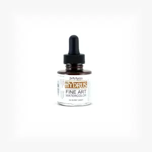 Dr. Ph. Martin's Hydrus Fine Art Watercolor (24H) Watercolor Bottle, 1.0 US fl oz, Burnt Umber, 1 Bottle