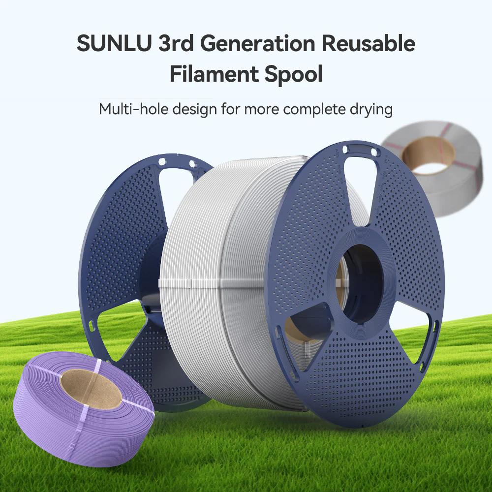 SUNLU PLA Meta 3D Printer Filament - 1KG Macaron Colors, PLA Based, Fast Print, Glossy Finish, Low Warpage - 3D Printing Supplies for Computers & Office Equipment