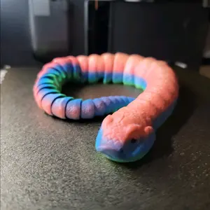 Articulated hognose snake figure