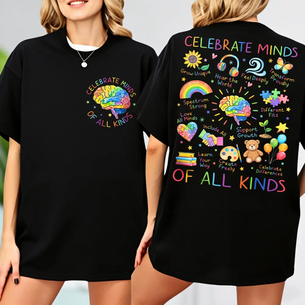 Celebrate Minds Of All Kinds T-shirt, Autism Awareness T-shirt, Inclusion Matters, School Psychologist Tee, Sped Teacher Gift
