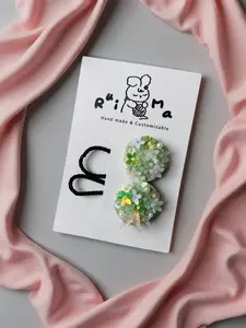 Handmade Sequin Hair Ties for Baby Girls, Sparkly Elastic Hair Bands, No Pull Hair Elastics for Toddlers Kids, Cute Hair Accessories for Daily Wear