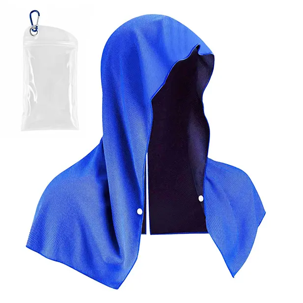 BIGWIG Cooling Hooded Scarf - UPF 50 Shield, Sweat-Wicking Fabric, Instant Neck & Face Cooling, Ice Towel for Hot Weather, Ideal for Gardening, Cycling, Sports