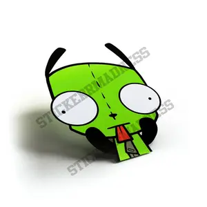 Invader Sticker Decal - Cartoon - Waterproof & UV Resistant Sticker vehicle decoration car stickers