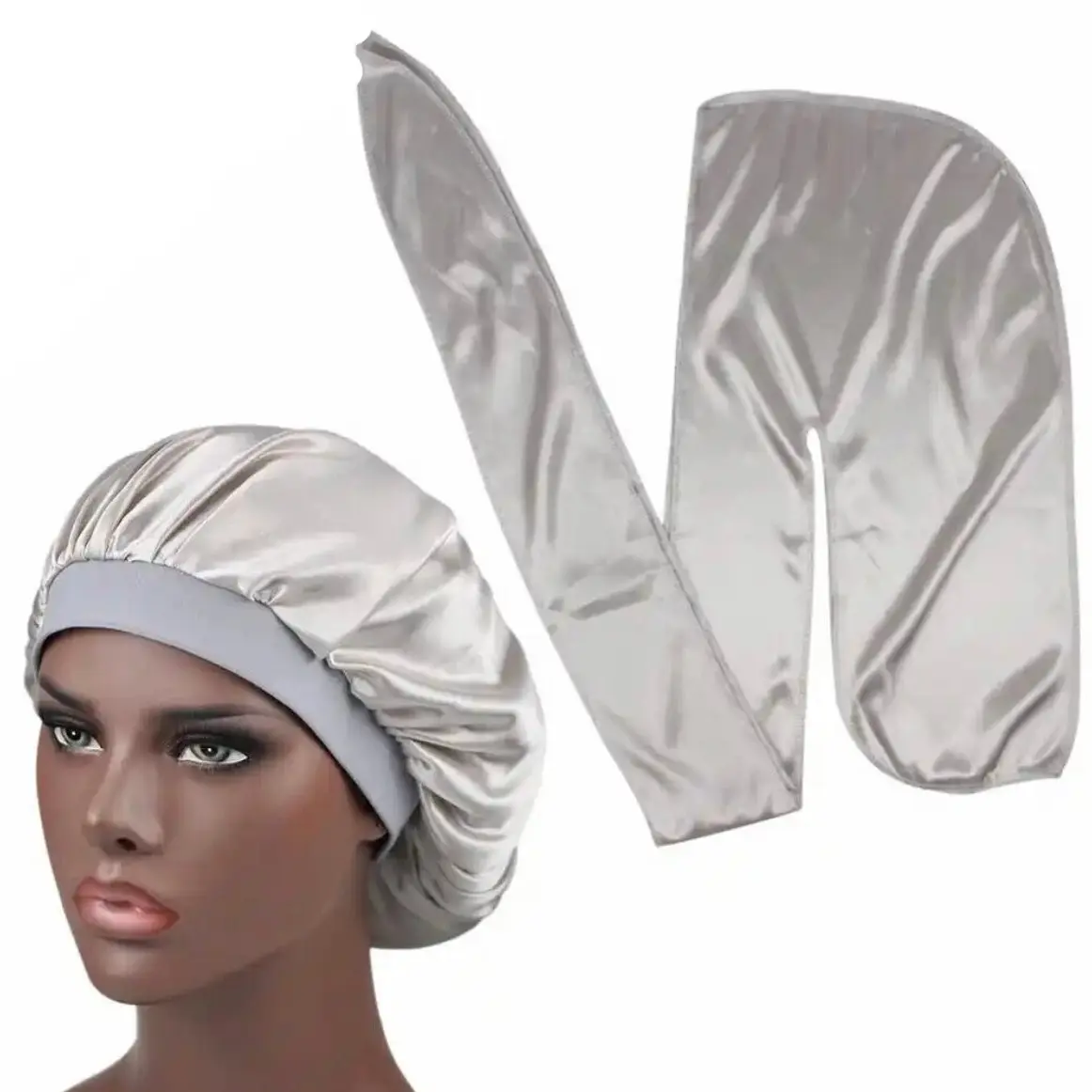 Matching silk bonnet and durag