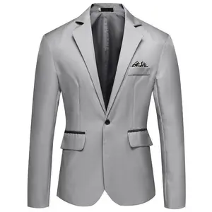 2025 Men's Single-Breasted Small Suit Korean Version Youth Slim Fit Non-Iron Casual Blazer Jacket