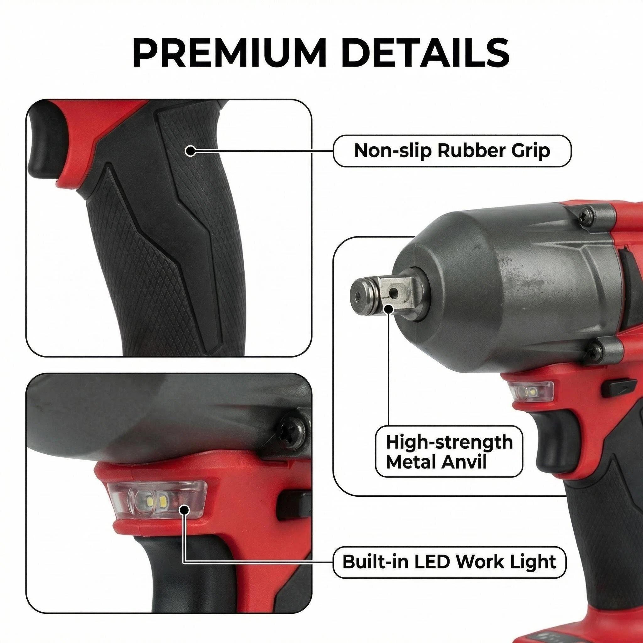 Milwaukee M18 900Nm  automotive  drill  screwdriver power tool diy task high torque impact wrench