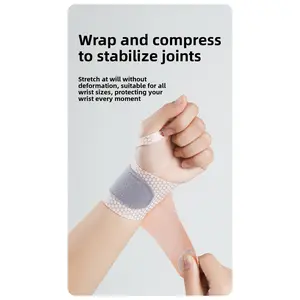 Wrist Compression Sleeve for Tendon Sheath Protection Volleyball Badminton Fitness Training Wrist Guard with Non Slip Design