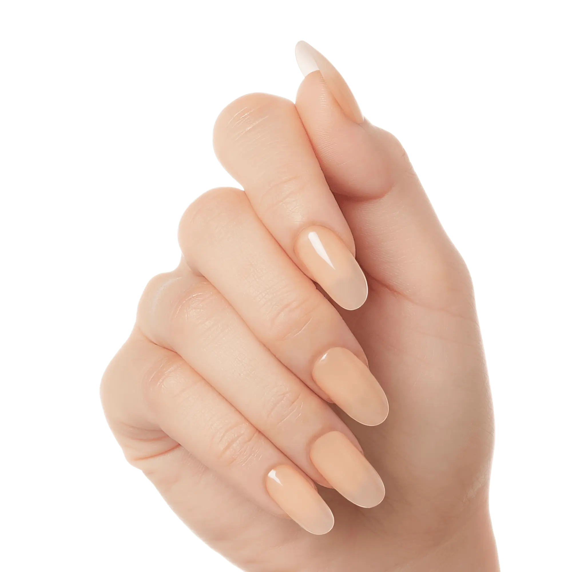 Kiss Salon X-tend Color Press On Soft Gel Nails - Moonlight | Solid, Beige, Medium, Oval