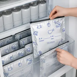 [Buy 20 Get 30 Free] Resealable Foil Zipper Pouches w/ Labels | Perfect for Storing Vegetables, Fruit, Meat & Beans Organiser