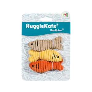 HuggleKats® Sardinies Cat Toys, 3 Pack