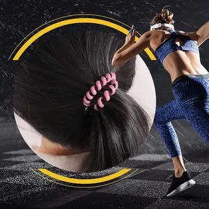 Lgege 6pcs Stretchable Wristband Keychain, Spring Flexible Spiral Wrist Coil, Key Holder for Sauna Gym Pool ID Badge, Outdoor Sports