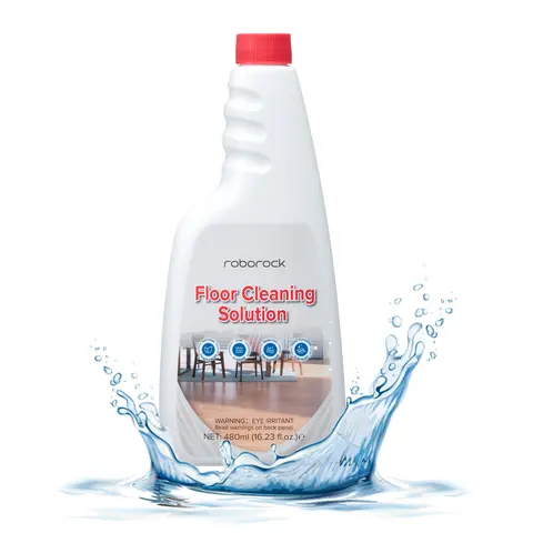 Roborock Official Liquid Floor Cleaner Solution - Deep Cleaning, Stain Removal for Hardwood, Tile, Vinyl Hardfloors, Compatible with Q Series Robot Vacuums, Mopping & Wet-Dry Vacuums, 16.2 FL OZ, 1:200 Dilution Ratio
