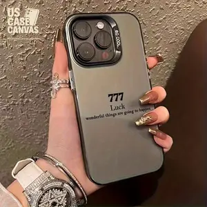 Fortune 777  Anti-Drop Soft Case with Air Cushion, Minimalist Premium Design for iPhone 14 Pro Max, Apple 13 Phone Case, Couple XS Max New Model 12 Pro Scratch-Resistant XR Matte Finish 11 Unisex Full Coverage 15 PRO Protective Cover