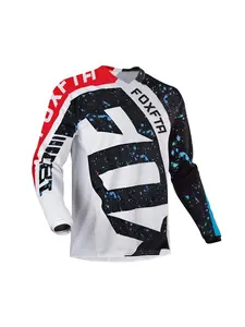2026 men's mountain bike racing long sleeved shirt, DH motorcycle off-road T-shirt, MTB cycling jersey, off-road cycling clothing, breathable and quick drying design, suitable for cycling exploration