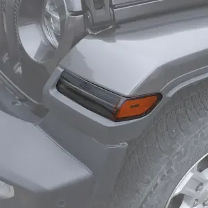 2-Pieces Car Light Front Eyebrow Cover Trim, DIY Install Accessory for 2018+ Jeep Wrangler JL/Gladiator JT (JL/JT Series), Enhances Unique Look for Automotive Trucks