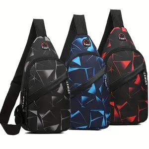 Double-layer zipper large-capacity single-shoulder bag - fashionable crossbody bag - lightweight outdoor sports crossbody bag - casual couple backpack