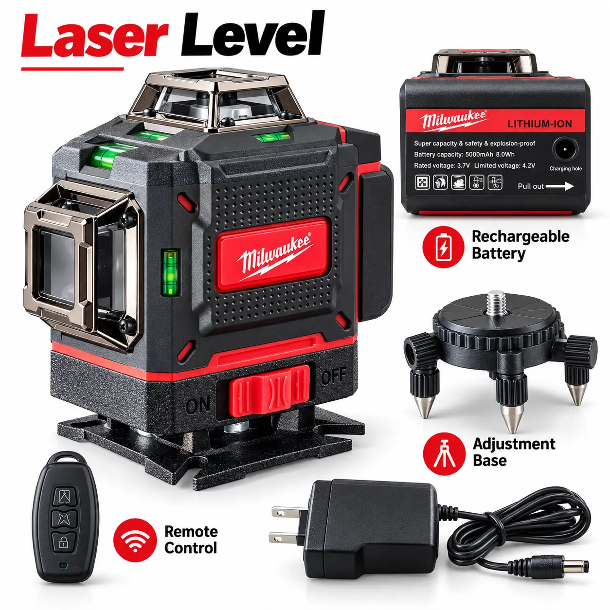 Milwaukee 100/125mm Brushless Angle Grinder Polishing Cutting Machine High Power Cordless Power Heavy Duty Portable