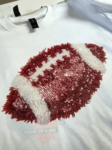 Faux Yarn Football DTF