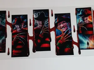 "Halloween-Nightmares" - 16 oz UV DTF Cup Wraps: Vibrant, Durable, and Eco-Friendly Drinkware Glass