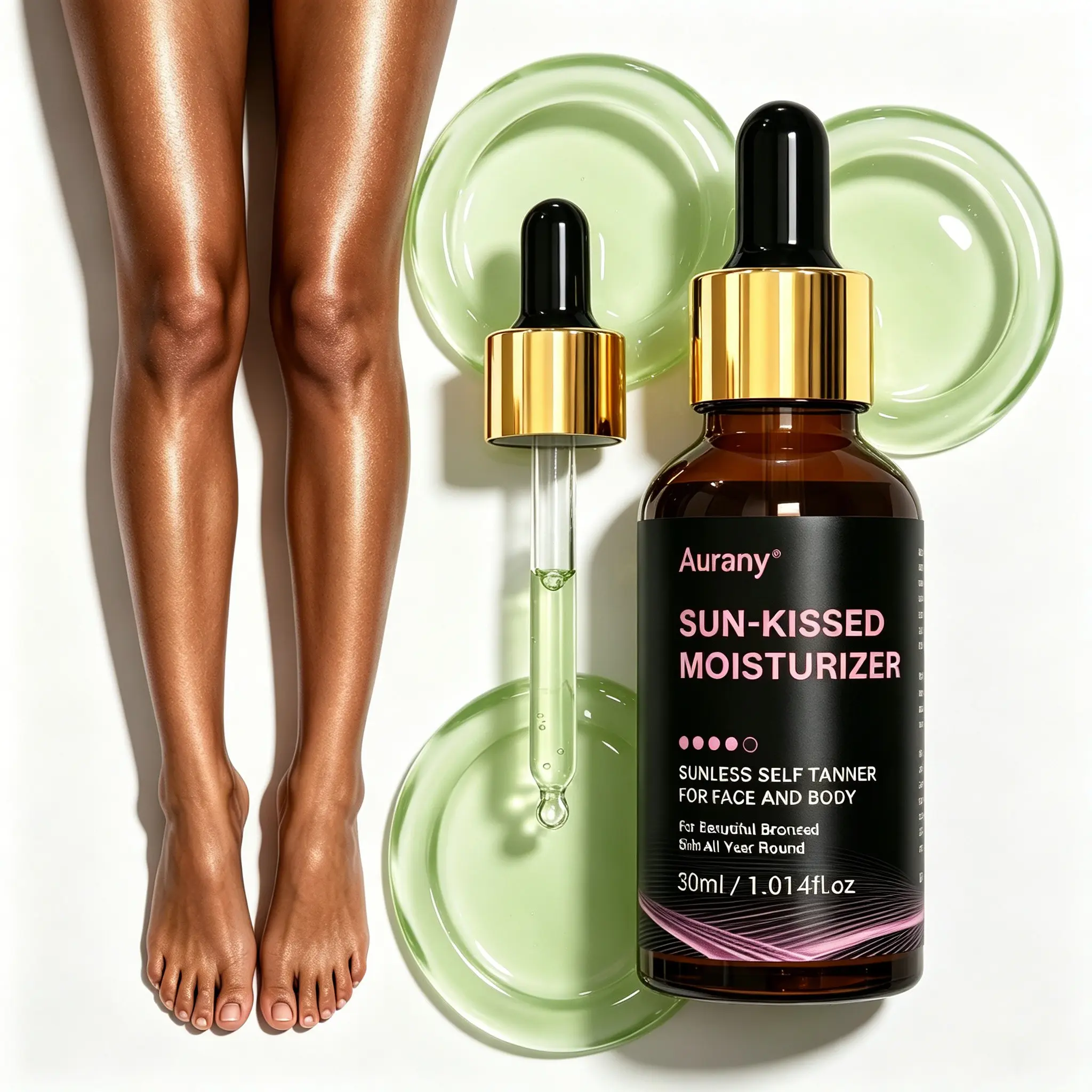 Tanning Oil, Fake Tan, Dark Tanning Lotion, Self Tanning Drops, Sunless Safe Tanning Self Tanner For Face & Body, Buildable Bronzing Formula For A Natural Glow, Bronzed Skin All Year Round, Suitable For All Skin Types, Body Care, Cosmetic