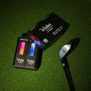 WUDAY 6pcs Glow in the Dark LED Golf Balls The LED Core is encased in a Surlyn outer shell with a resin spacer layer.Night Golf Gift for Men & Women golf golf gifts for him golf accessories top golf back net Golf Equipment Golf Gear