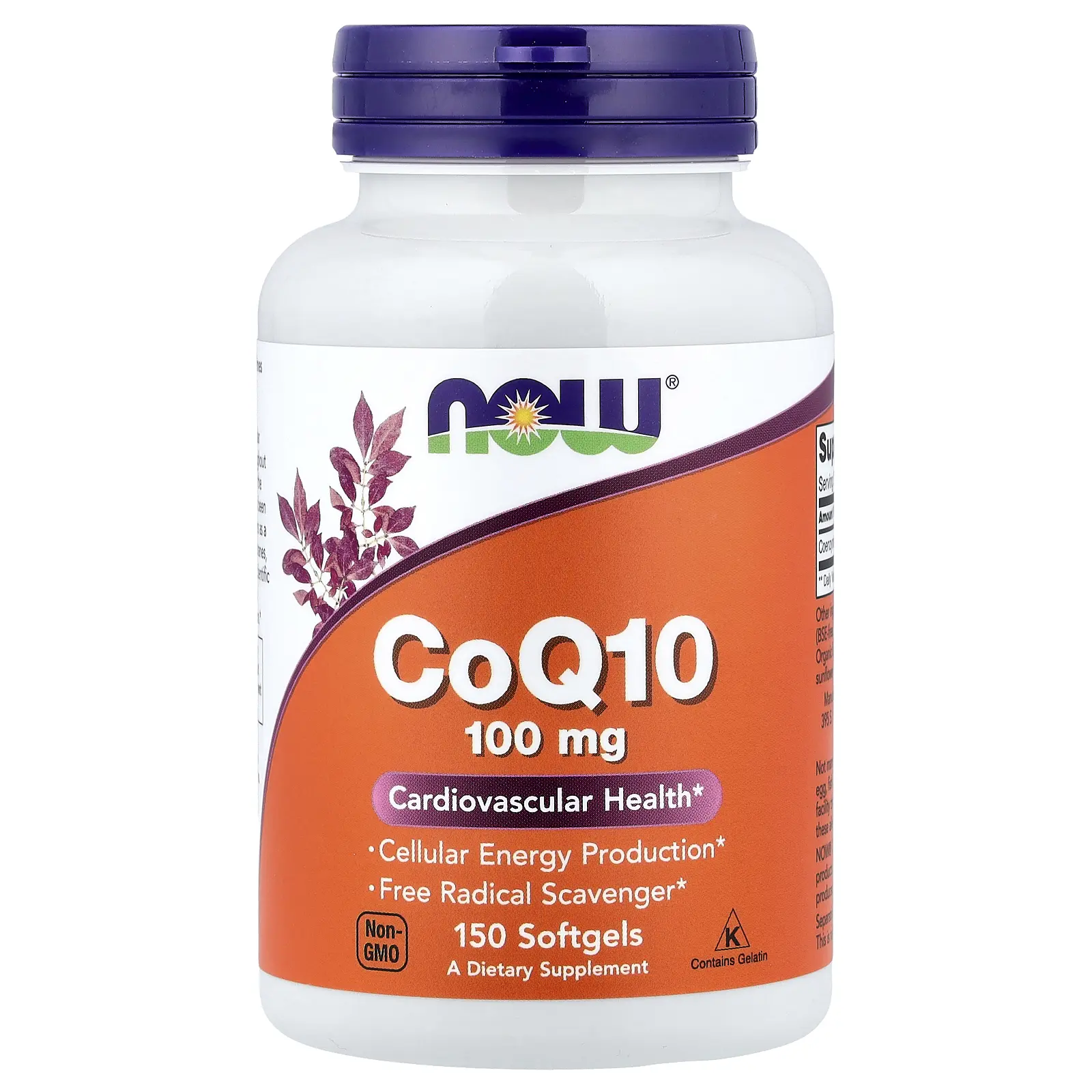 NOW Foods CoQ10, 100 mg, 150 Softgels