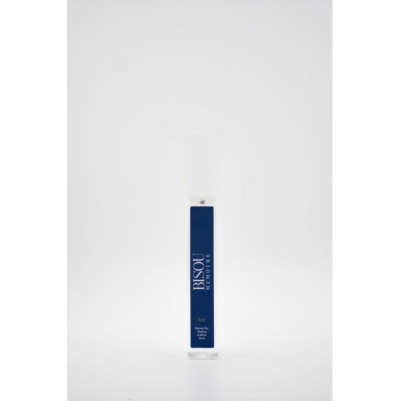 Bisou Memoire AZUL By Bisou Memoire Extrait De Parfum Vegan Ocean Escape Fragrance with Calabrian Bergamot Italian Mandarin Japanese Osmanthus Notes Luxury Liquid Perfume