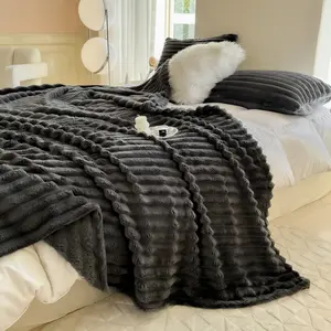 Lanrest Fluffy Comfort Blanket - Soft Warm & Breathable Lightweight Plush Throw for Bed Couch Dorms Couples Self-Care Nights Cozy Winter Days