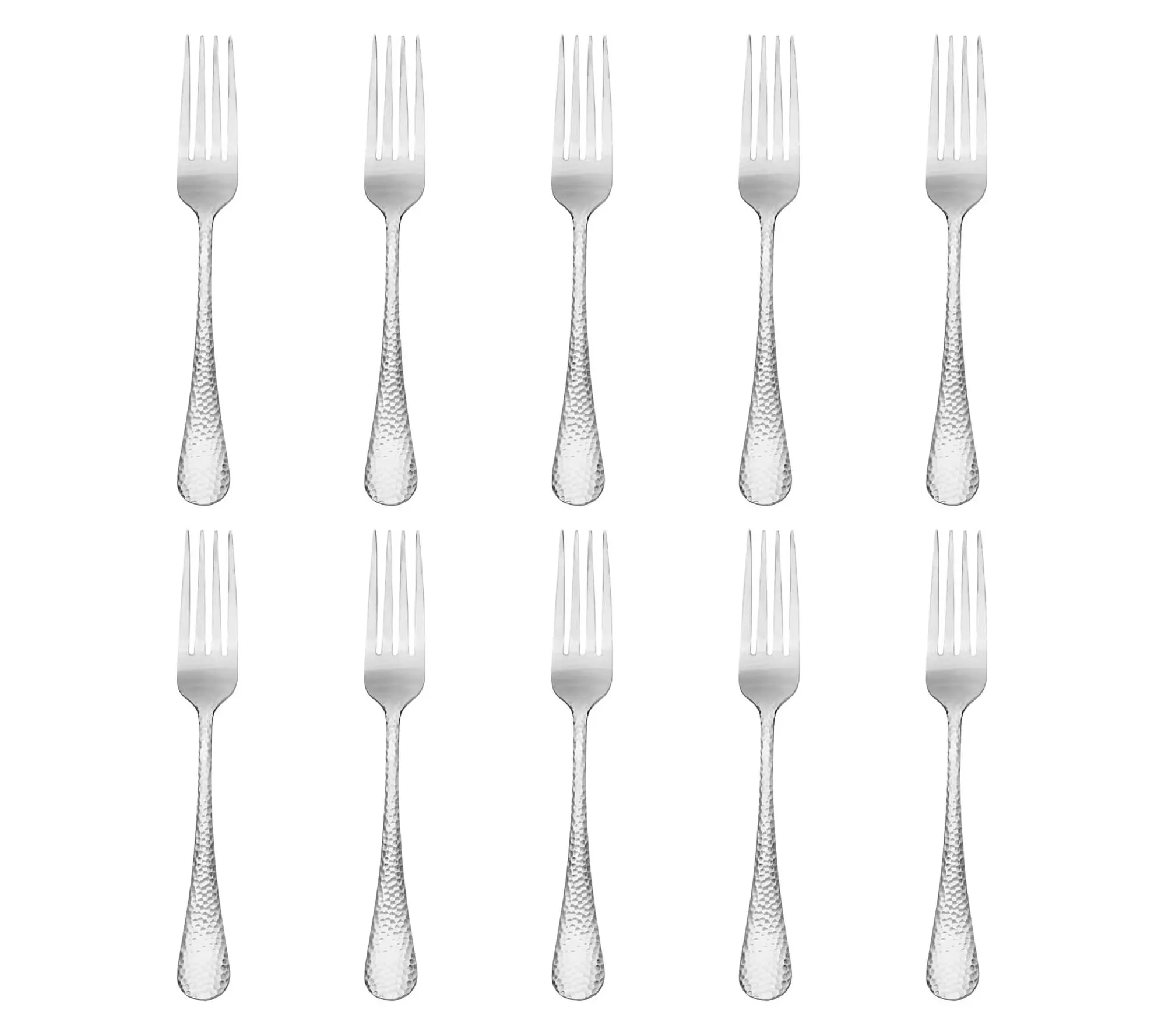 Godinger Set of 10 Salem Mirrored 18/0 SS Dinner Forks