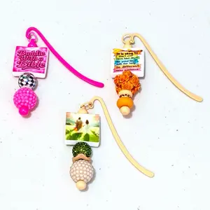 Beaded Bookmarks with Colorful Beads and Inspirational Quotes for Book Lovers