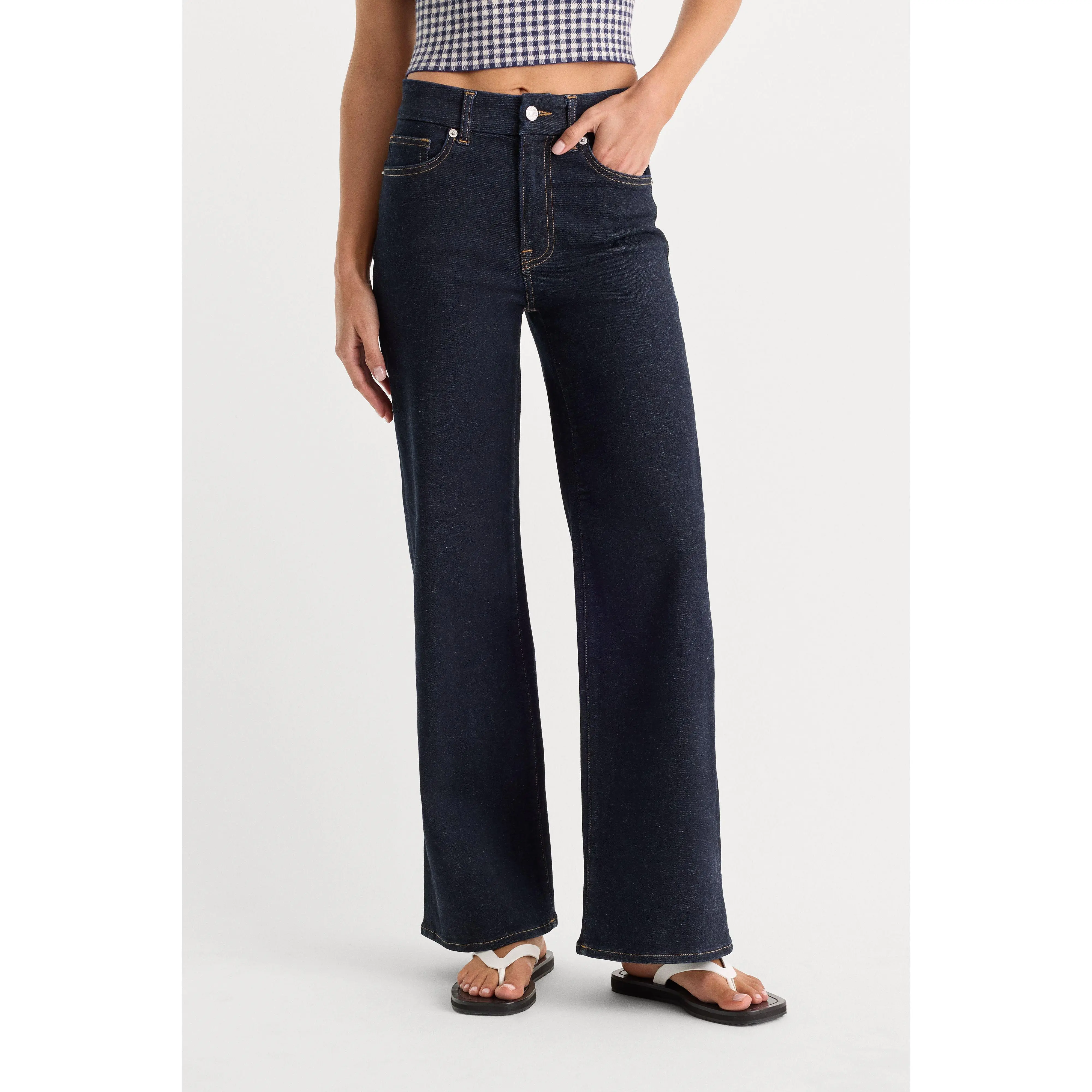 ALWAYS FITS PETITE SLIM PALAZZO JEANS | DENETHICBLUE04