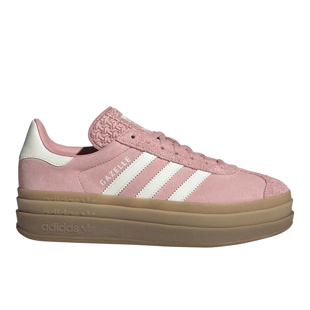 adidas Womens Gazelle Bold Sneakers Shoes Casual - Pink