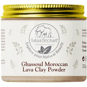 Natural Elephant Ghassoul Moroccan Lava Clay Mask Powder for Skin Repair and Cleansing