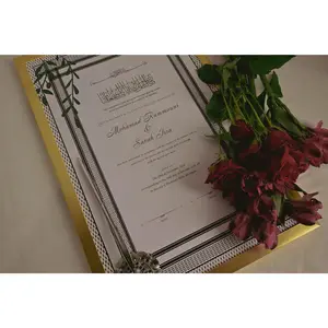 Nikkah Marriage Contract - Wedding Contract, Muslim, Islam, Hijab