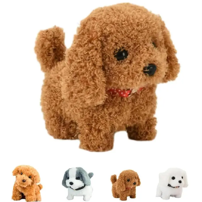 Interactive Robotic Puppy Toy Realistic Robot Dog with Walking Barking Tail Wagging Moves Lifelike Companion for Kids Adults Portable Gift