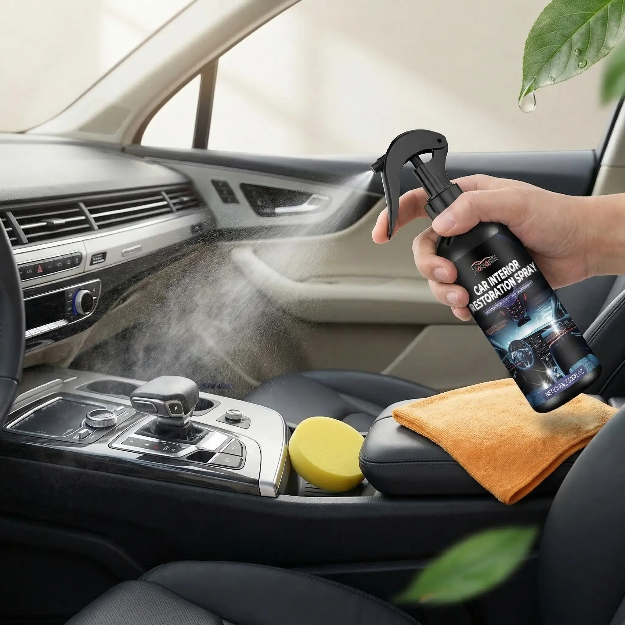 Homonth Car Interior Renovator Cleaner - Deep Cleaning, Waterproof, Stain-Resistant, Refreshing Maintenance for Automotive Use, Car Detailing, Interior Detailing Products