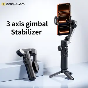 Phone Gimbal Stabilizer 3-Axis Foldable Gimbal for iPhone & Android, Focus Wheel Included, Ideal for Tiktok Youtube Vlogs
