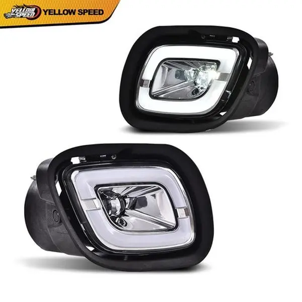 ALLGOOD LED Car Fog Lights for Freightliner Cascadia 2008-2017, 2-Piece Bolt-On Direct Replacement Lamps (1 x Pair LH+RH Side), White, Heavy Rain & Low Visibility Ready, Easy Install Pair Set