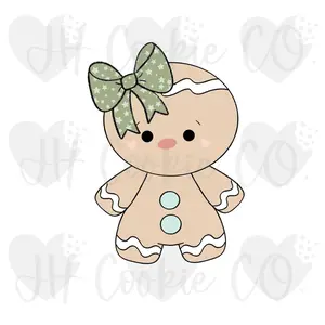 Chubby Gingerbread Girl - Cookie Cutter