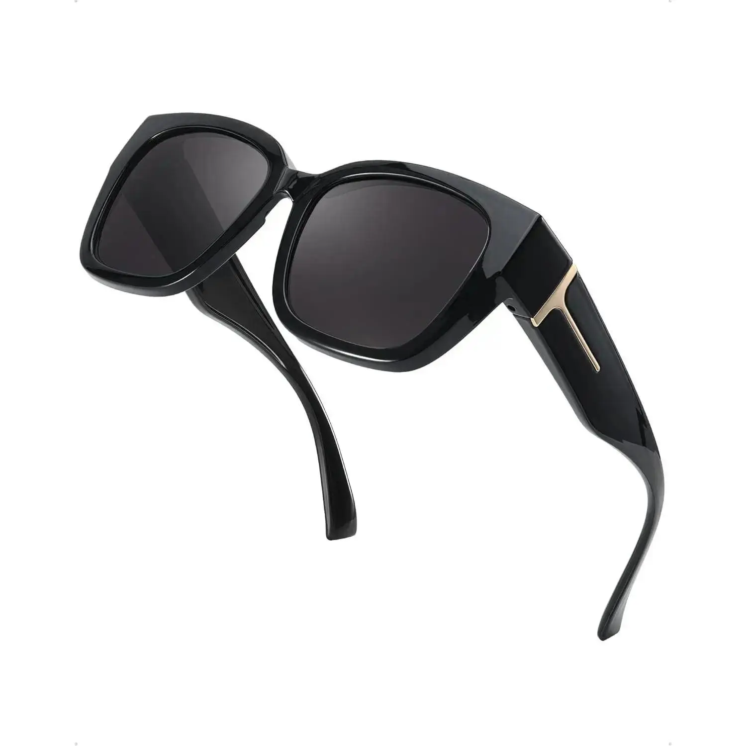 Black Frame - Grey Polarized Lens