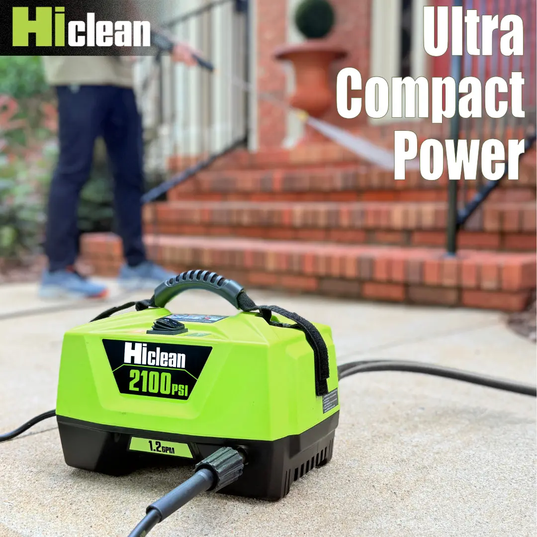 2100 PSI Premium Electric Pressure Washer, Compact Small Power Washer for  Cars, Driveways, and Patios - TikTok Shop