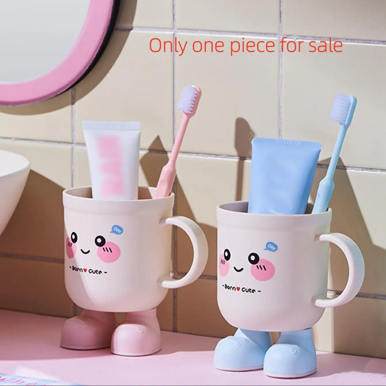 Cute Cartoon Pattern Washing Cup, Home Toothbrush Holder, Student Dormitory Mouthwash Cup, Couple Brushing Teeth Mug, Home Goods