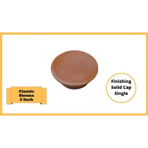 Raised Garden Bed Finishing Solid Cap – 2” Replacement (Single-Brown)